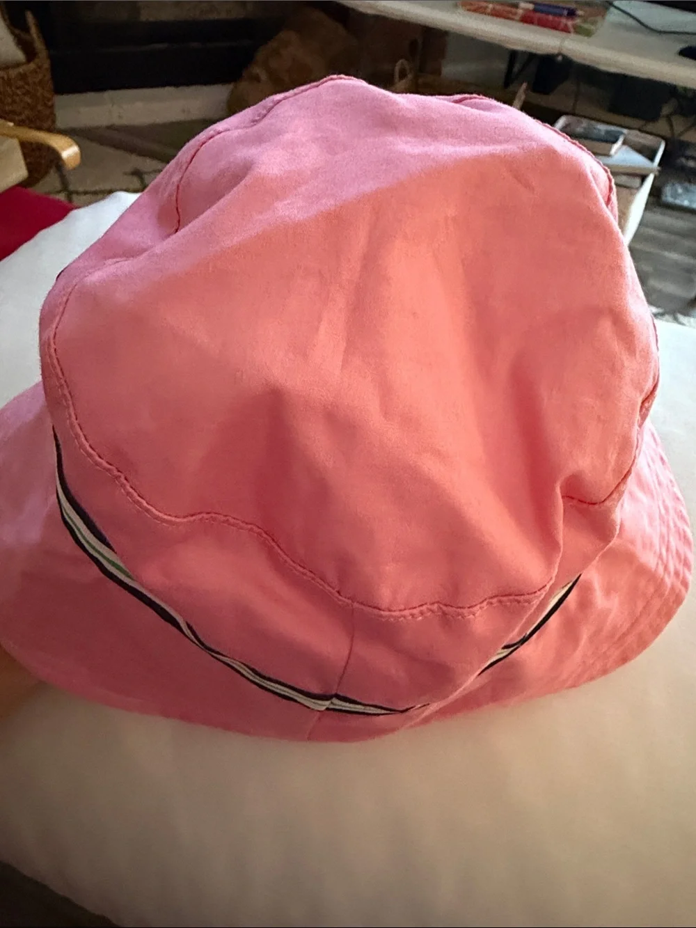 Janie and Jack Girls Pink Sun Hat size: 12-24 Months- EUC